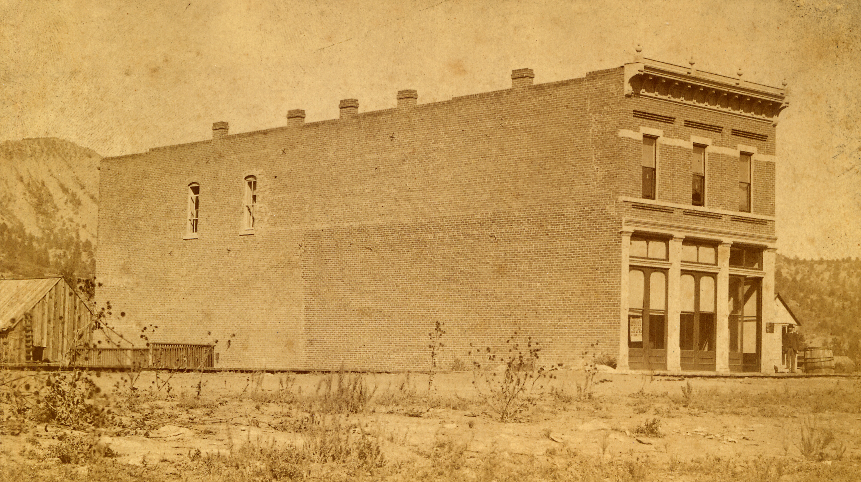 Historical Image of Side Exterior The Strater Hotel Durango Colorado